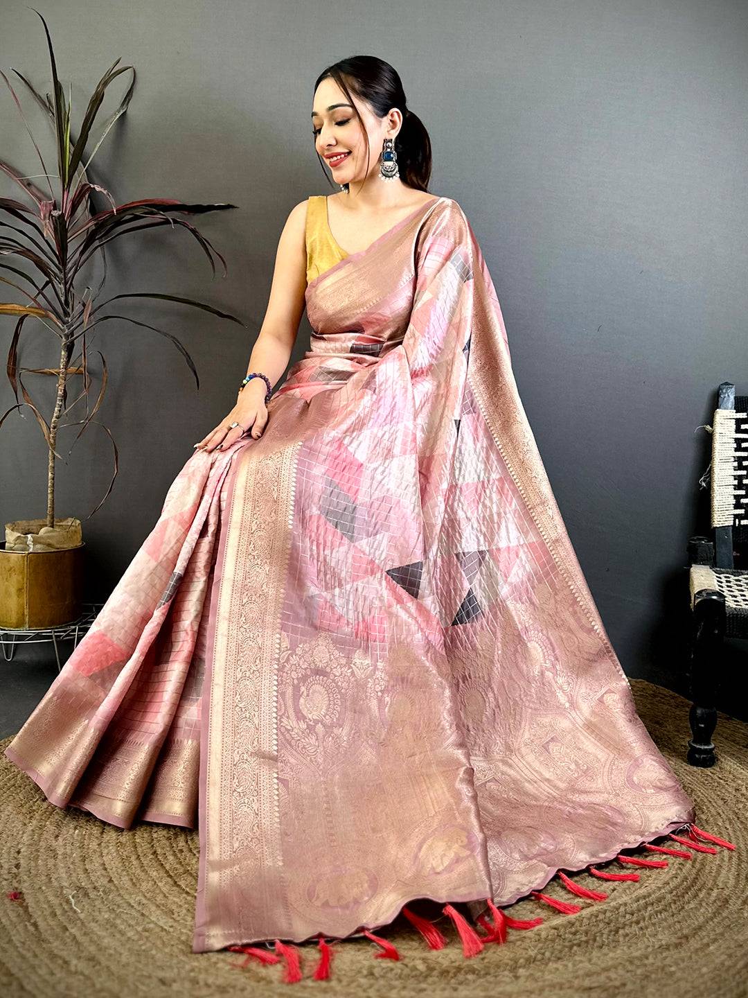 Heritage Mango Zari Banarasi Silk Pattu Saree