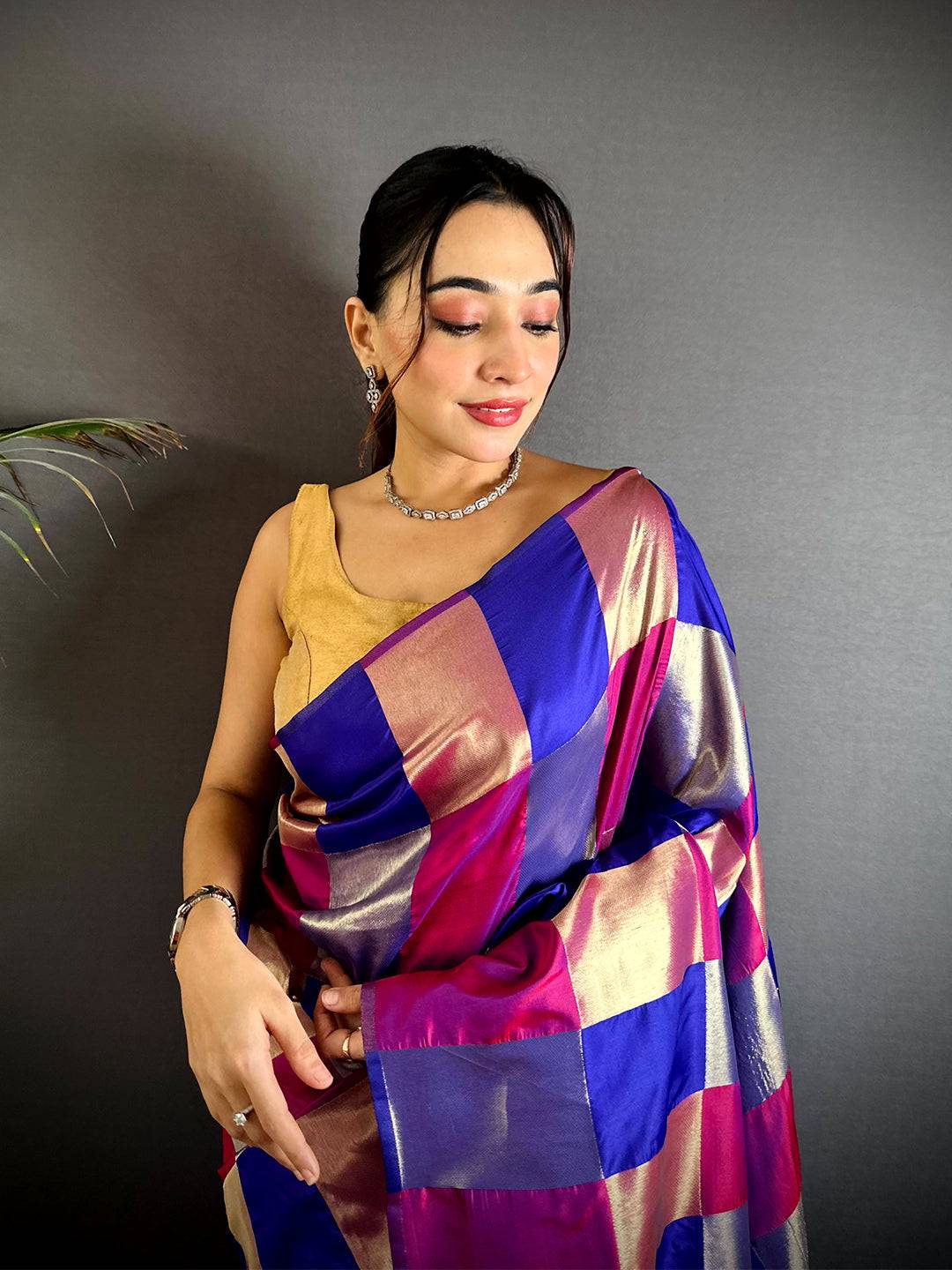 Square Grace Kanjivaram Silk Pattu Saree