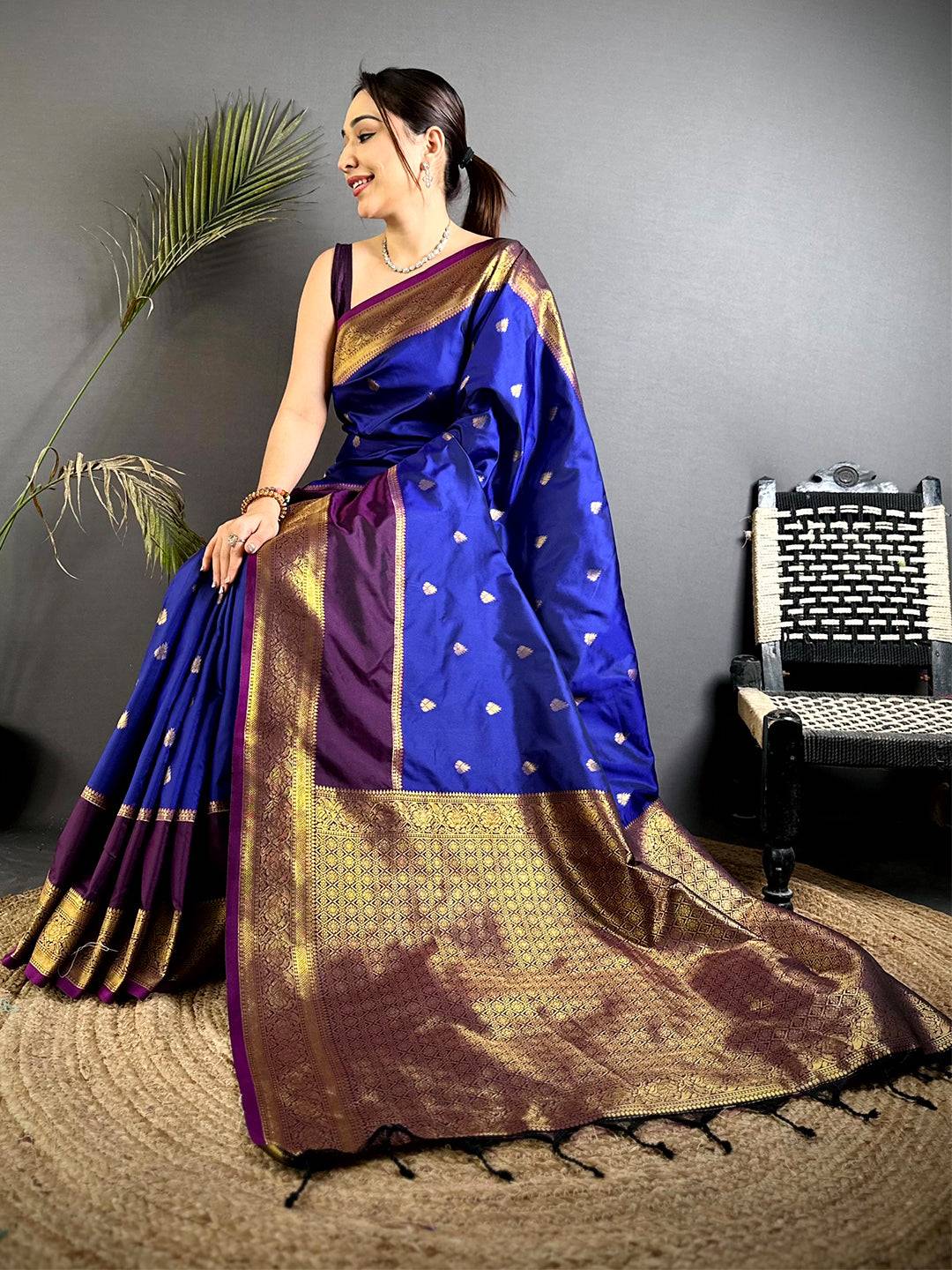 Classic Kadwa Weave Banarasi Pattu Saree