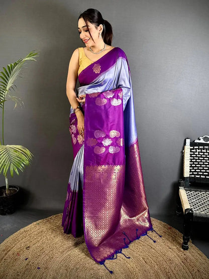 
Royal Wine Pattu Border Soft Silk Saree


