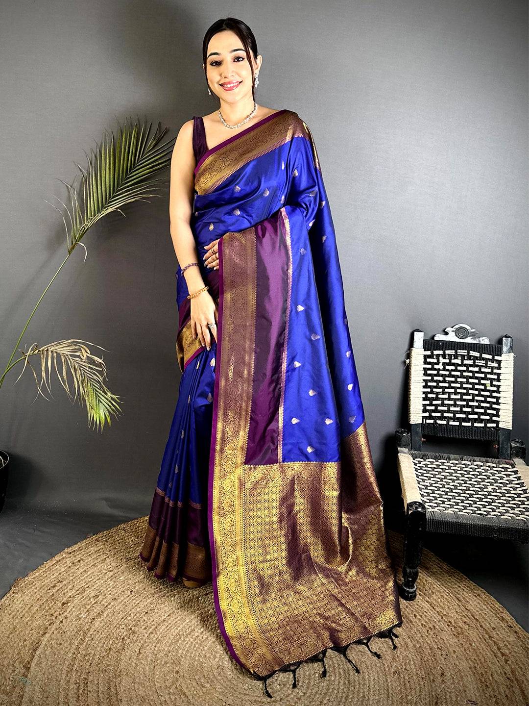 Classic Kadwa Weave Banarasi Pattu Saree

