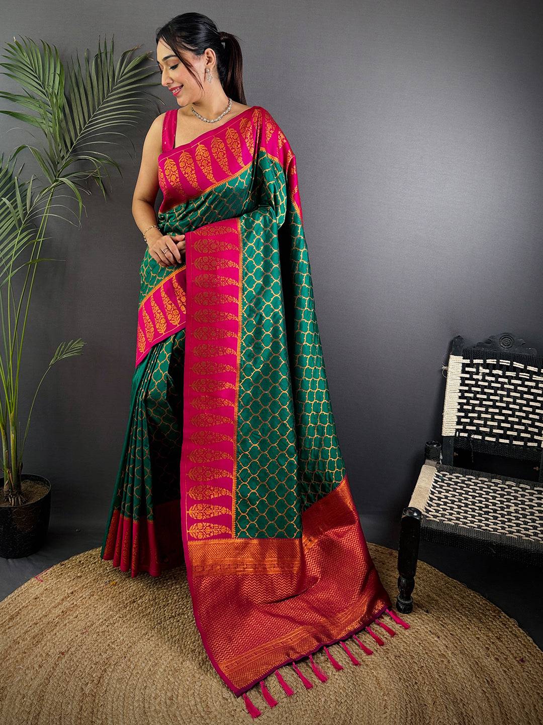 Rama Soft Banarasi Katan Silk Pattu Saree