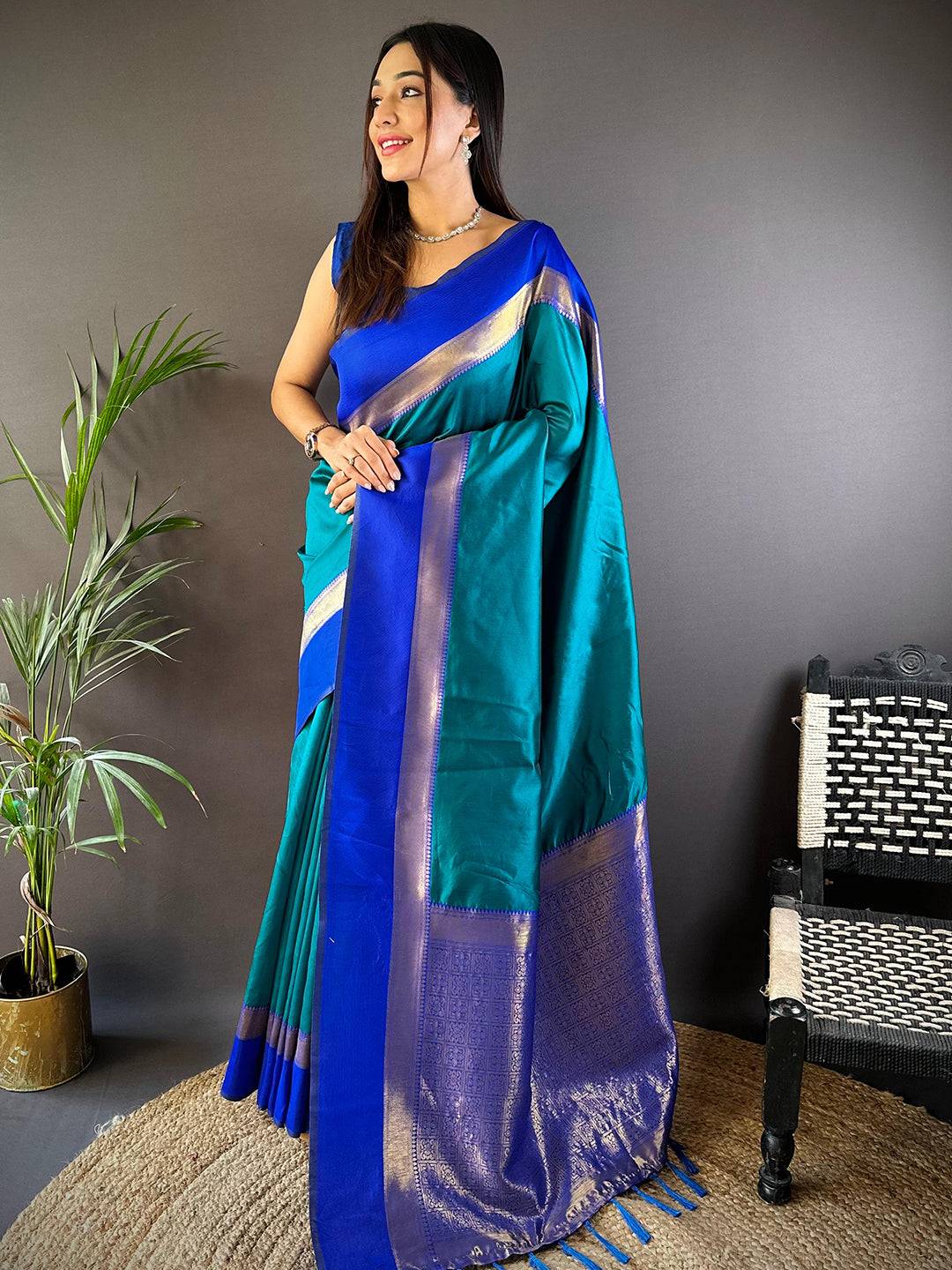 Radiant Harmony Katan Silk Pattu Saree