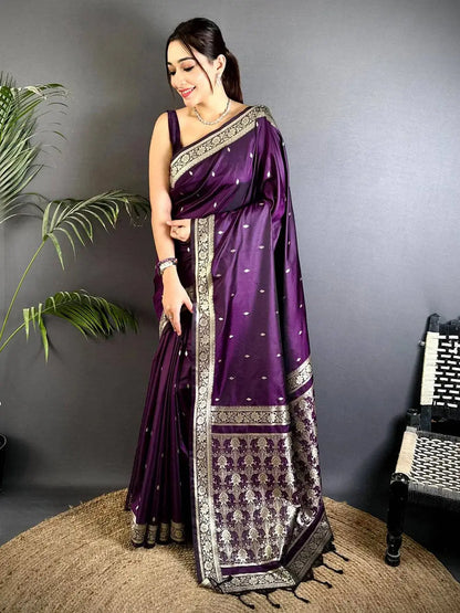 Magenta Celebrity Wear Kanjivaram Pattu Saree