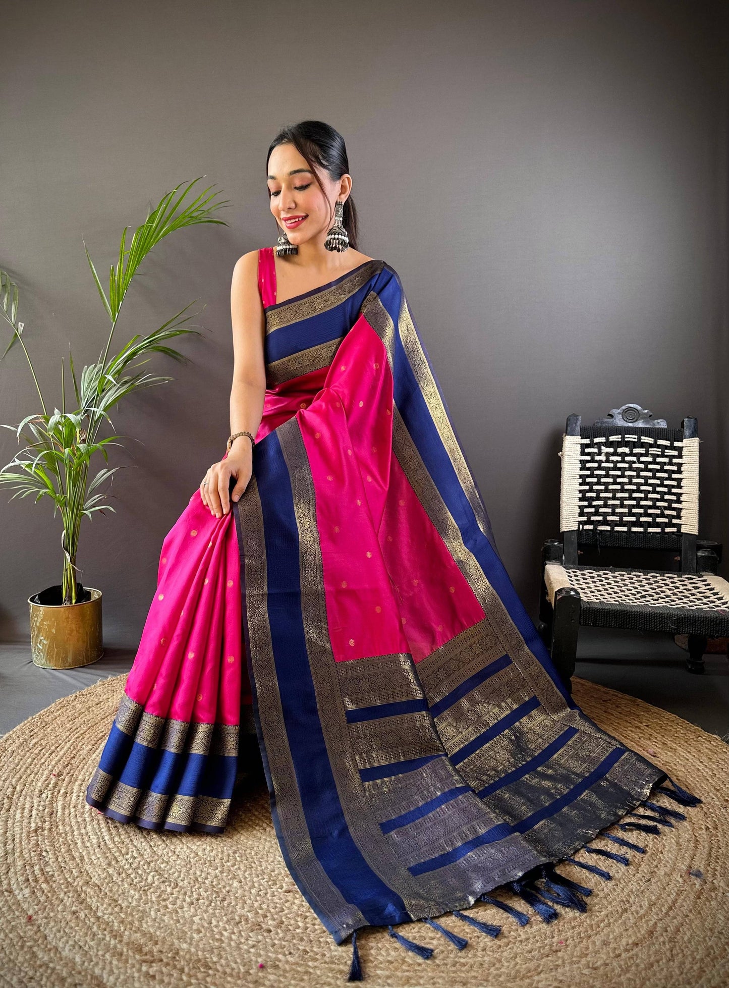 Premium Kanchi Rettepetta Pattu Saree
