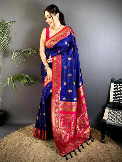 Royal Yeval Paithani Soft Silk Pattu Saree