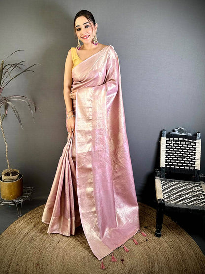 Classic Kanjivaram Zari Tissue Rich Pallu Pattu Saree