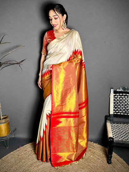 Classic Soft Silk Woven Temple Pattu Saree