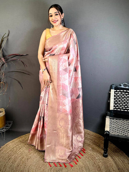Heritage Mango Zari Banarasi Silk Pattu Saree
