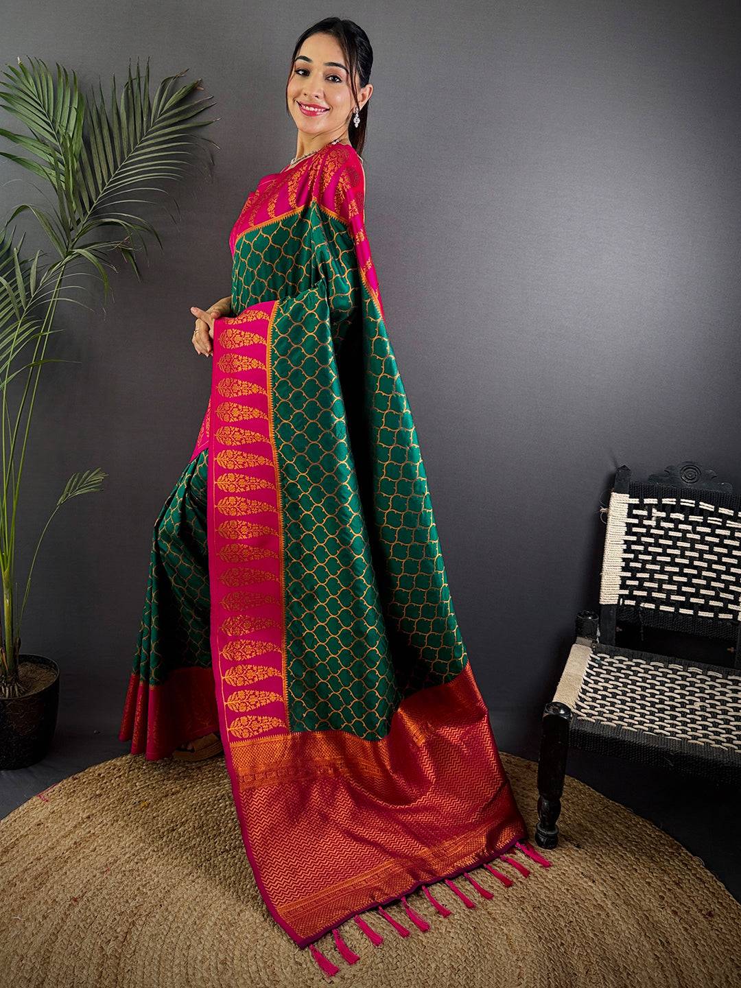 Rama Soft Banarasi Katan Silk Pattu Saree
