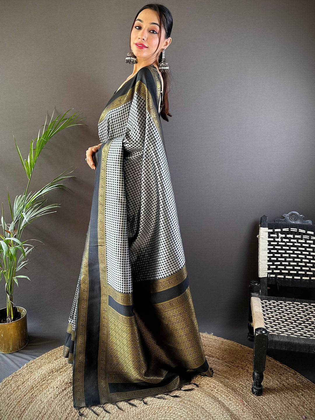 Exclusive Gold Zari Katan Silk Pattu Saree