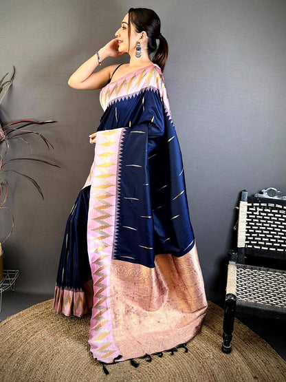 Regal Soft Silk Temple Border Pattu Saree