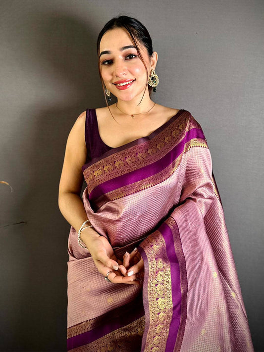 Celebrity Banarasi Katan Silk Gold Zari Pattu Saree