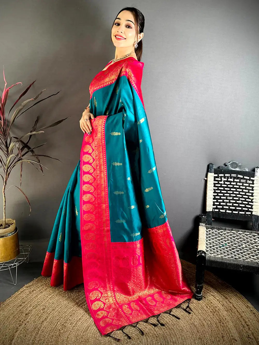 Heritage Gold Banarasi Silk Pattu Saree