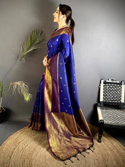 Classic Kadwa Weave Banarasi Pattu Saree

