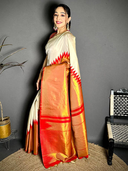 Classic Soft Silk Woven Temple Pattu Saree