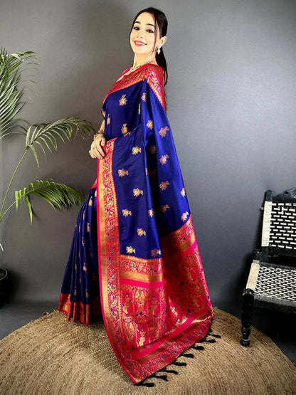 Royal Yeval Paithani Soft Silk Pattu Saree