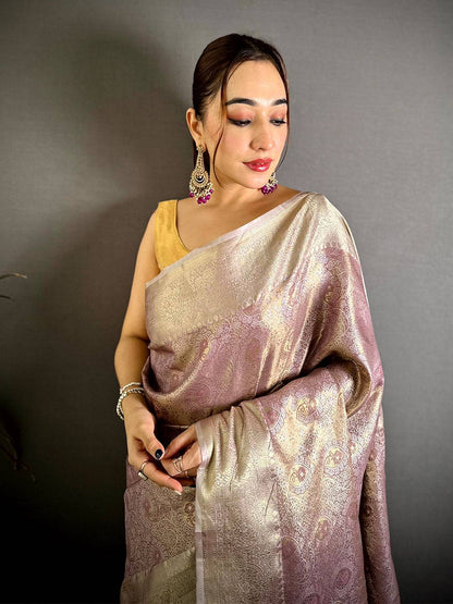 Royal Kanjivaram Zari Tissue Pattu Saree