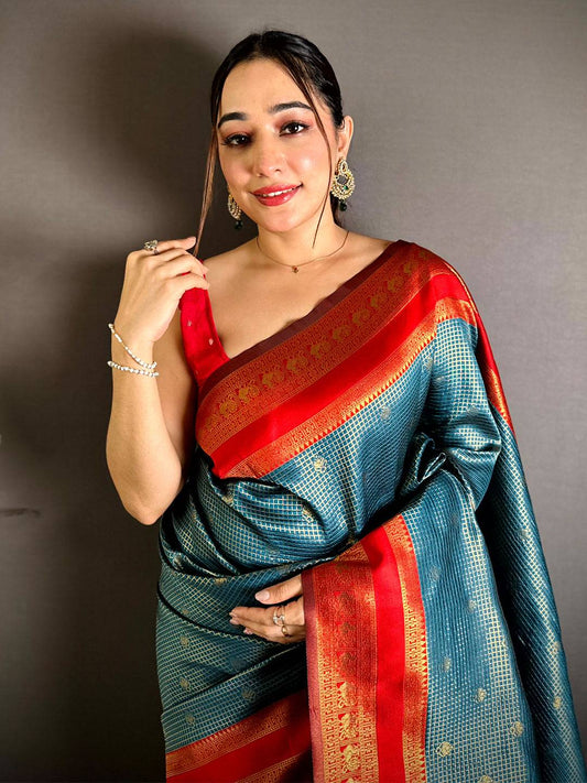 Graceful Banarasi Katan Silk Gold Zari Pattu Saree