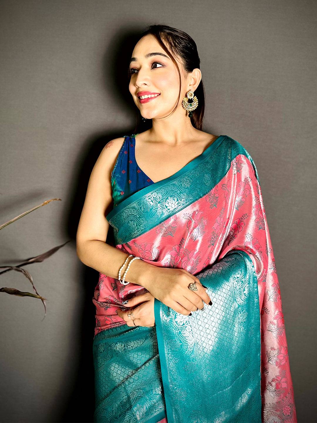 Radiant Zari One Gram Tissue Kanchi Pattu Saree
