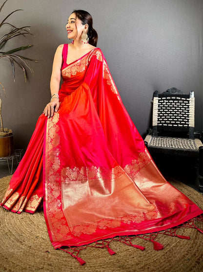 Opulent Ombre Weaving Mashru Silk Pattu Saree