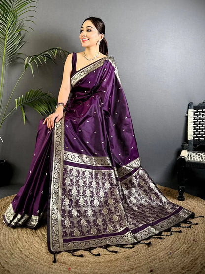 Magenta Celebrity Wear Kanjivaram Pattu Saree
