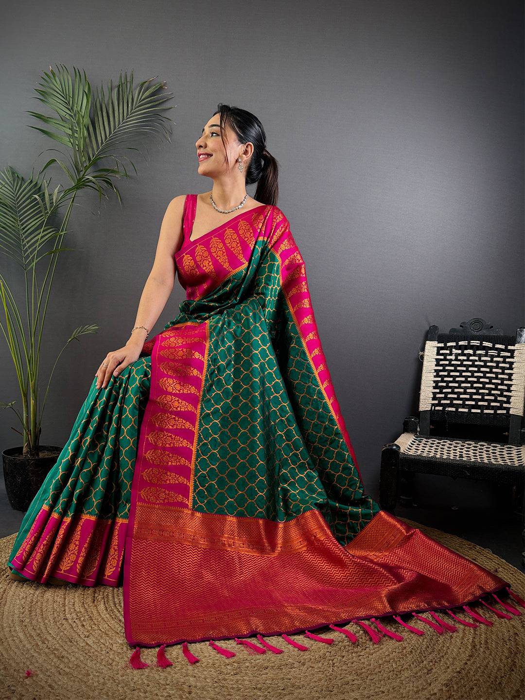 Rama Soft Banarasi Katan Silk Pattu Saree