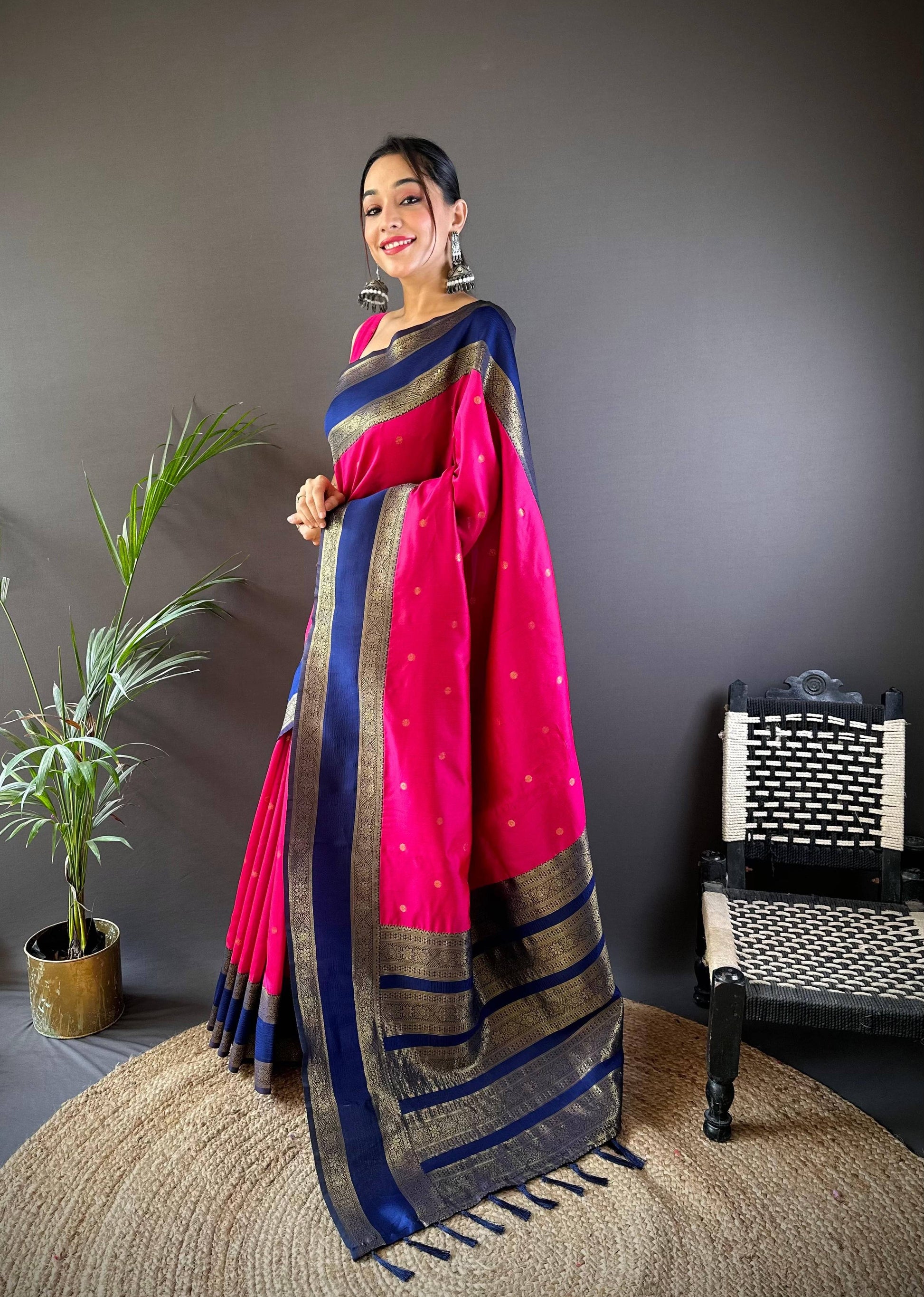 Premium Kanchi Rettepetta Pattu Saree