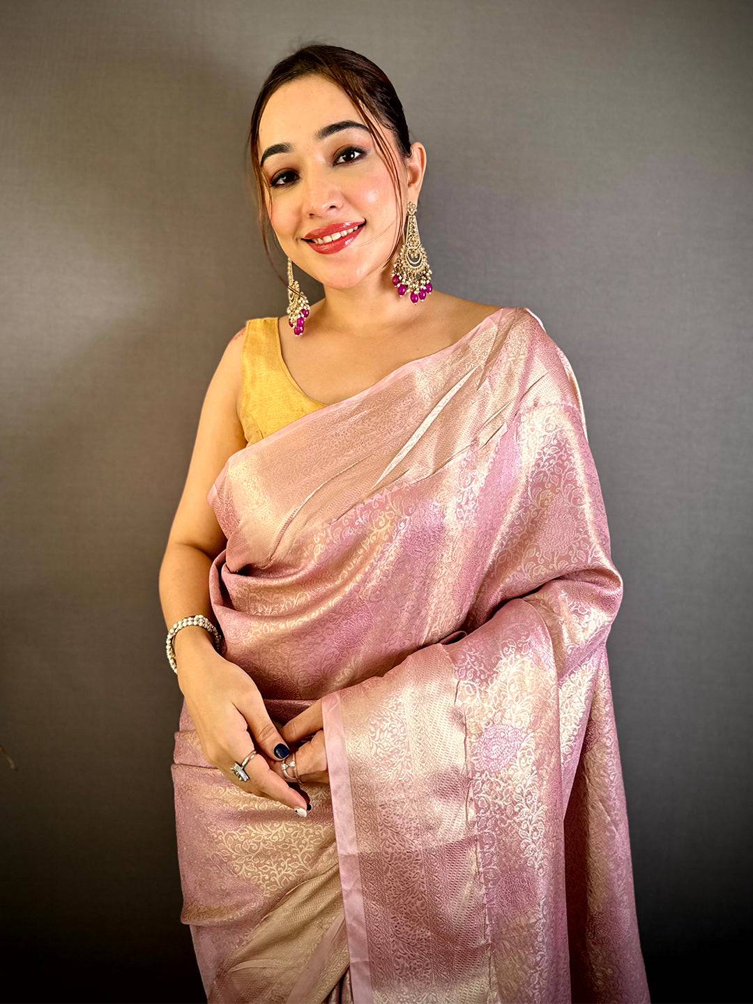 Classic Kanjivaram Zari Tissue Rich Pallu Pattu Saree