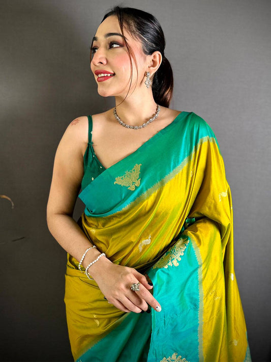 Opulent Silk Contrast Patta Border Pattu Saree