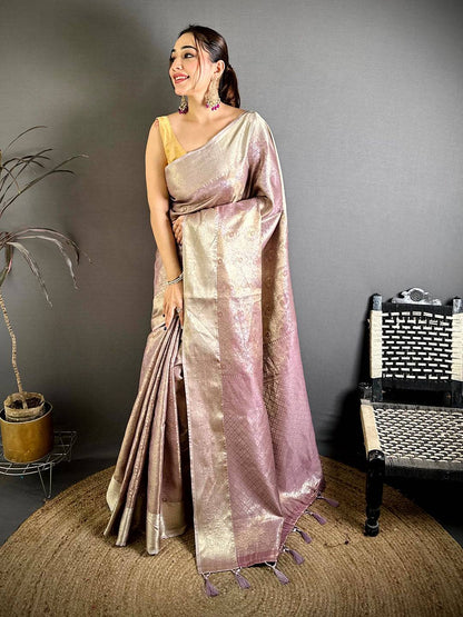 Royal Kanjivaram Zari Tissue Pattu Saree