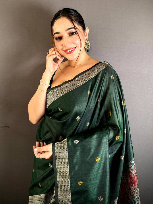 Exclusive Katan Silk Thread Work Pattu Saree