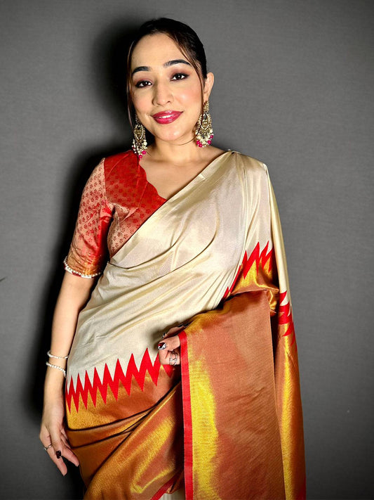 Classic Soft Silk Woven Temple Pattu Saree