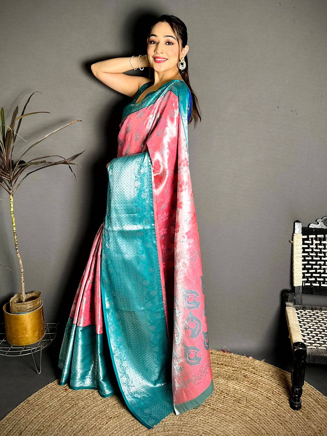 Radiant Zari One Gram Tissue Kanchi Pattu Saree