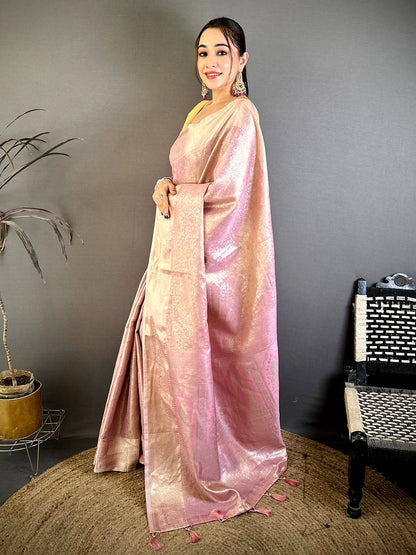 Elegant Zari Tissue Kanjivaram Pattu Saree