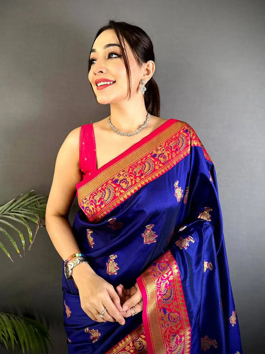 Royal Yeval Paithani Soft Silk Pattu Saree