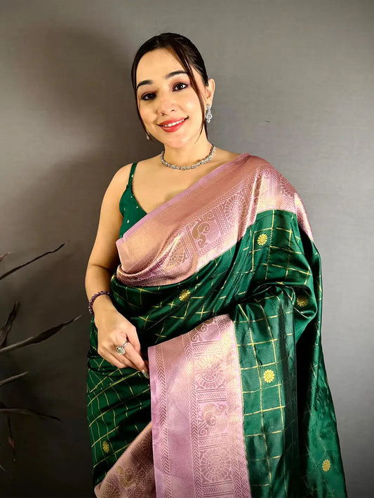 Heritage Kanchi Banarasi Katan Pattu Saree